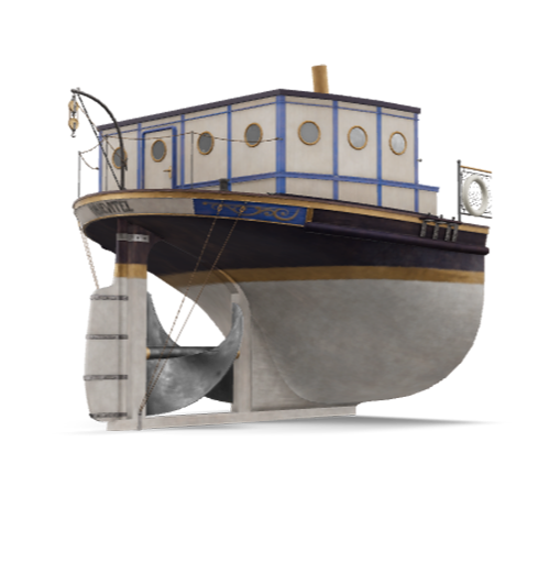 3D interaktivni model lodni sroub 